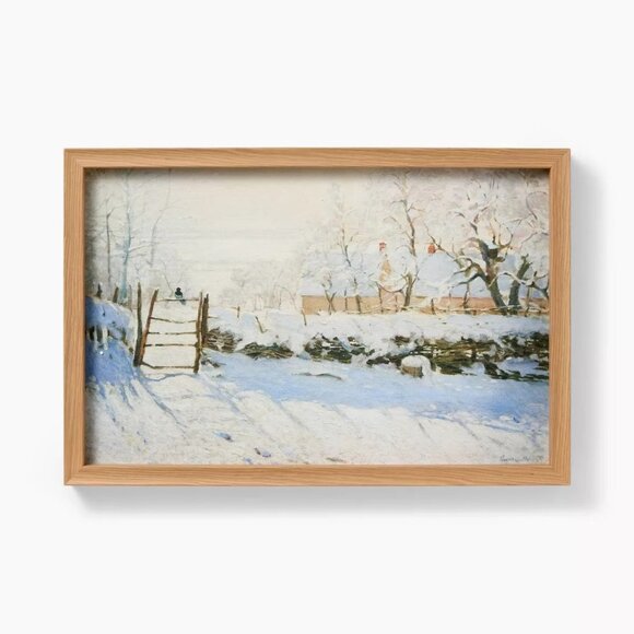 18x12 Snow Landscape Wall Art - Threshold Studio McGee, Target Christmas 2024 - Picture 1 of 7
